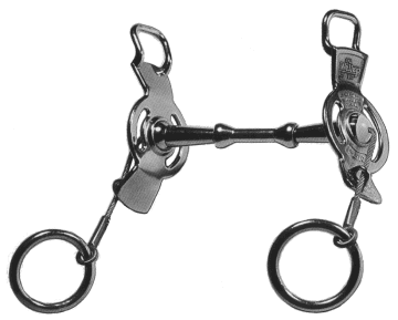 The Wellep lever cheek double jointed
snaffle