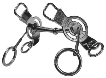 The Wellep full cheek single jointed
snaffle with double rein fixtures